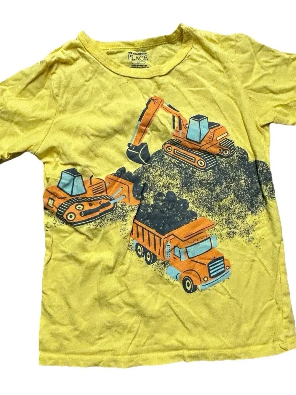 Toddler Boy Summer Tank Top T Shirts Button Up Construction Size 5T